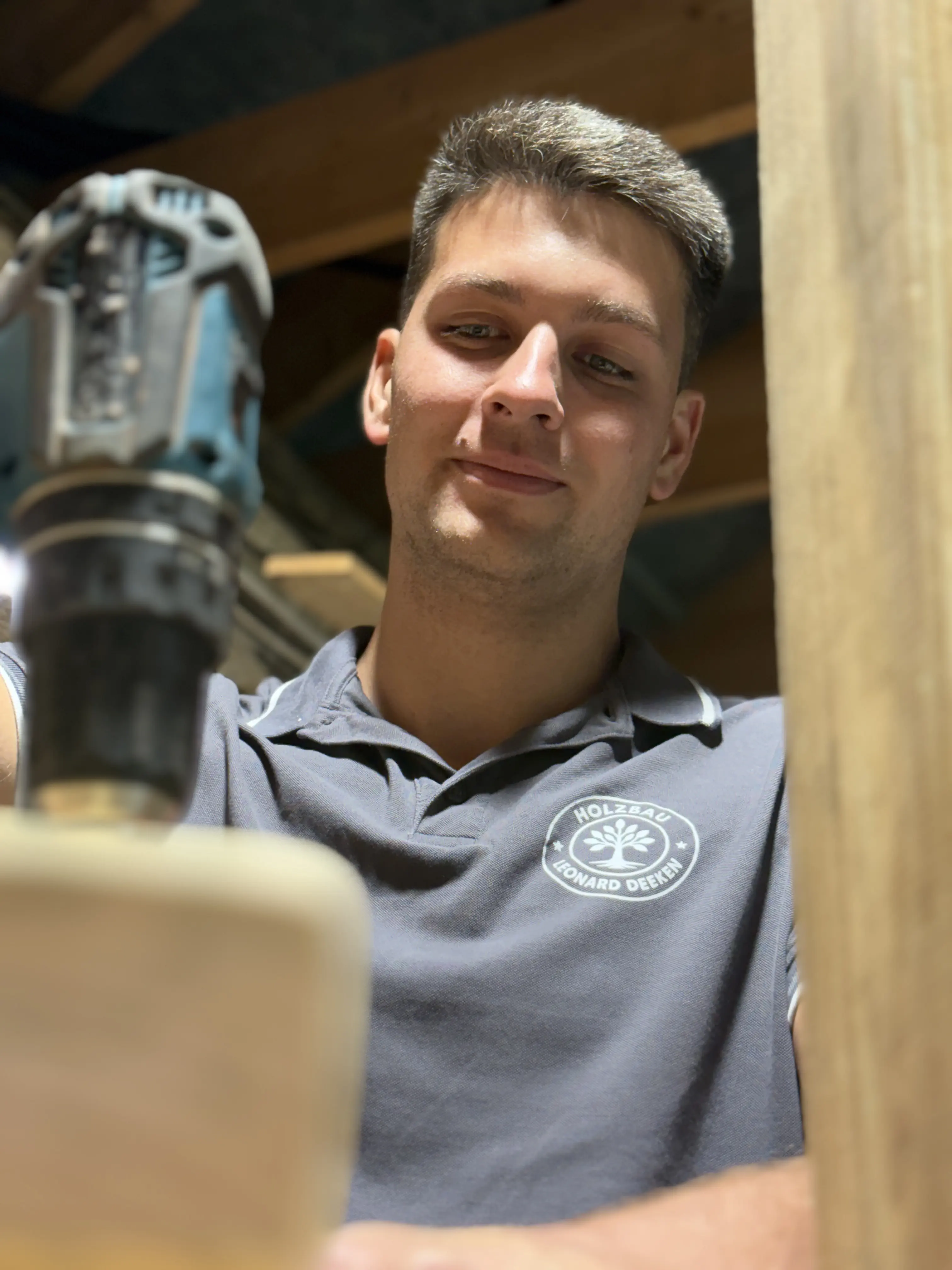 Leonard bei der Arbeit